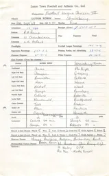 Shrewsbury Town H 20.9.1969 Match Paperwork
