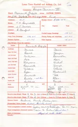 Plymouth Argyle A 27.9.1969 Match Paperwork & Correspondence