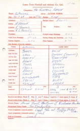 Walsall A 30.9.1969 Match Paperwork & Correspondence