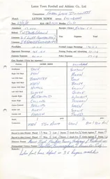Gillingham H 27.12.1969 Match Paperwork