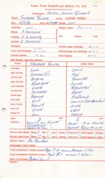 Tranmere Rovers A 21.3.1970 Match Paperwork & Correspondence