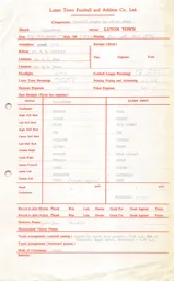 Gillingham A 19.8.1970 Match Paperwork & Correspondence