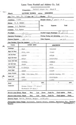 Workington H 8.9.1970 Match Paperwork & Correspondence