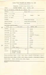 Bristol City H 3.10.1970 Match Paperwork