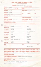 Watford A 12.12.1970 Match Paperwork