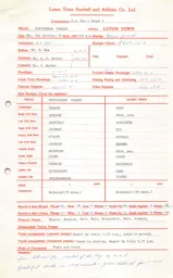 Nottingham Forest A 2.1.1971 Match Paperwork & Correspondence