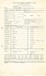 Nottingham Forest H 11.1.1971 Match Paperwork & Correspondence
