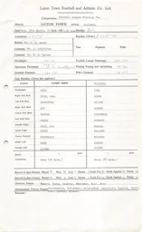 Millwall H 30.3.1971 Match Paperwork & Correspondence