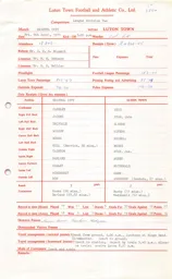 Bristol City A 9.4.1971 Match Paperwork