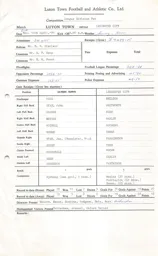 Leicester City H 12.4.1971 Match Paperwork & Correspondence