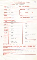 Oxford United A 28.4.1971 Match Paperwork