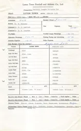 Norwich City H 14.8.1971 Match Paperwork