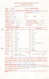 Millwall A 18.9.1971 Match Paperwork