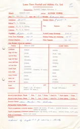 Norwich City A 16.10.1971 Match Paperwork
