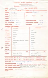 Sunderland A 30.10.1971 Match Paperwork