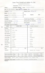 Charlton Athletic H 6.11.1971 Match Paperwork