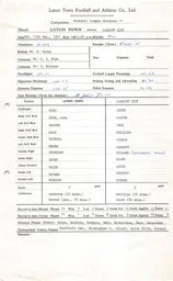 Cardiff City H 11.12.1971 Match Paperwork