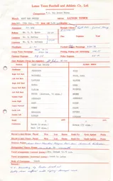 West Ham A 15.1.1972 Match Paperwork & Correspondence
