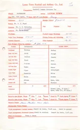 Portsmouth A 15.4.1972 Match Paperwork & Correspondence