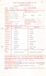 Cardiff City A 29.4.1972 Match Paperwork