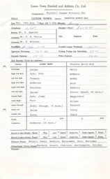 Preston North End H 19.8.1972 Match Paperwork