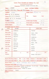 Leyton Orient A 26.8.1972 Match Paperwork