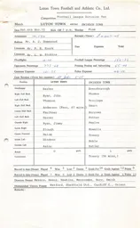 Swindon Town H 4.11.1972 Match Paperwork
