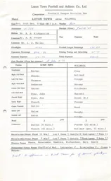 Millwall H 16.12.1972 Match Paperwork