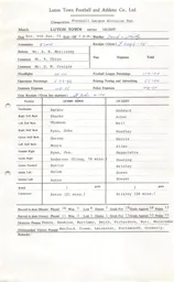Leyton Orient H 6.1.1973 Match Paperwork