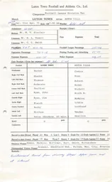 Aston Villa H 21.4.1973 Match Paperwork