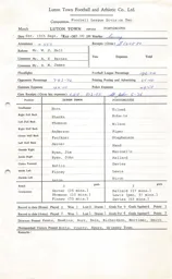Portsmouth H 15.9.1973 Match Paperwork