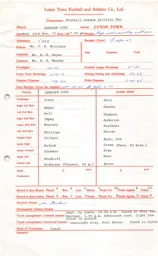 Cardiff City A 14.11.1973 Match Paperwork & Correspondence