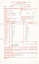 Millwall A 21.11.1973 Match Paperwork & Correspondence