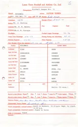 Millwall A 8.12.1973 Match Paperwork
