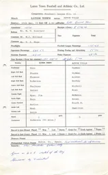 Aston Villa H 15.12.1973 Match Paperwork