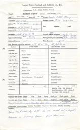 Leicester City H 16.2.1974 Match Paperwork & Correspondence