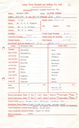 Swindon Town A 26.2.1974 Match Paperwork & Correspondence