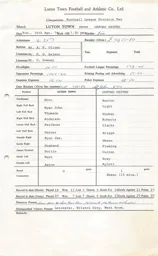 Oxford United H 16.4.1974 Match Paperwork