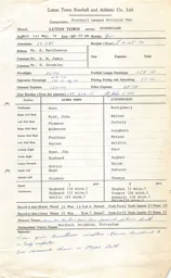 Sunderland H 1.5.1974 Match Paperwork & Correspondence