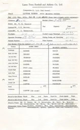 Bristol Rovers H 11.9.1974 Match Paperwork & Correspondence