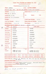 Arsenal A 21.9.1974 Match Paperwork