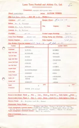 Newcastle United A 2.11.1974 Match Paperwork