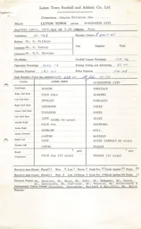 Manchester City H 26.4.1975 Match Paperwork