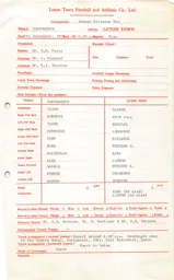 Portsmouth A 6.9.1975 Match Paperwork