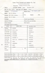 Bristol City H 1.11.1975 Match Paperwork