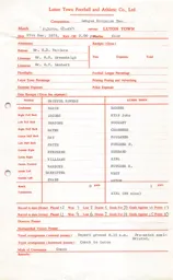 Bristol Rovers A 27.12.1975 Match Paperwork