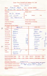 Plymouth Argyle A 24.2.1976 Match Paperwork