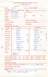 Leyton Orient A 20.3.1976 Match Paperwork