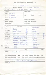 Charlton Athletic H 27.3.1976 Match Paperwork
