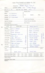 Notts County H 10.4.1976 Match Paperwork